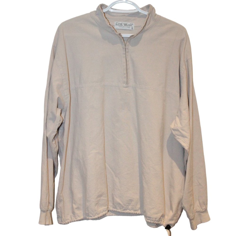 2/$30 🏷 Ezzewear Linen Pullover Women's 1/4 Zip Size XL